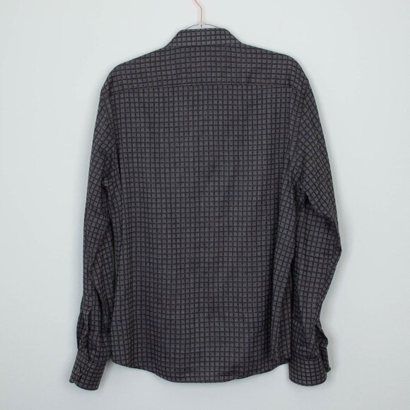 Untuckit Mens Arancano Button Down Shirt Size Large Cotton Long Sleeve Office - Picture 8 of 9